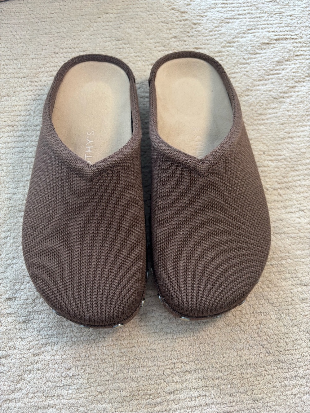 Rothy's Studded Cinnamon Casual Clog - Cinnamon Brown